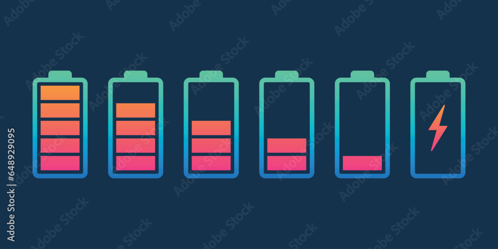 Alkaline battery set icon in flat style. Different size accumulator vector illustration on isolated background. Accumulator recharge sign business concept. Alkaline battery set icon in flat style. Different size accumulator vector illustration on isolated background. Accumulator recharge sign business concept.