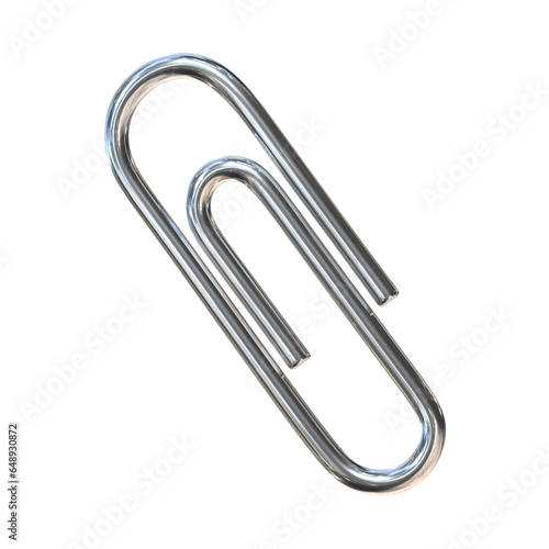paper clip isolated on white