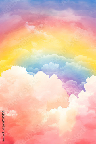 Colorful abstract watercolor with rainbow background  wallpaper photo