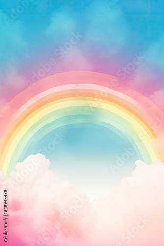 Colorful abstract watercolor with rainbow background  wallpaper © gridspot