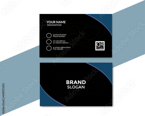 Corporate, creative and modern business card design for personal identity