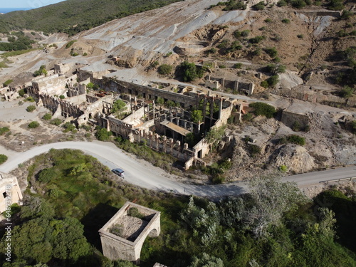 Miniera abbandonata in Sardegna vista col drone - Laveria Brassey - Naracauli - Ingurtosu