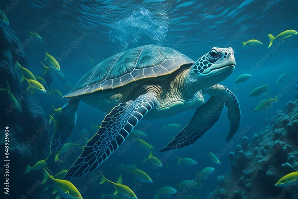 Ocean Turtle, generative ai Ocean Turtle, generative ai