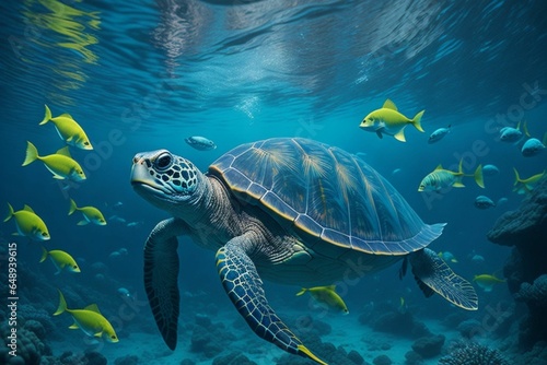 Ocean Turtle, generative ai 
