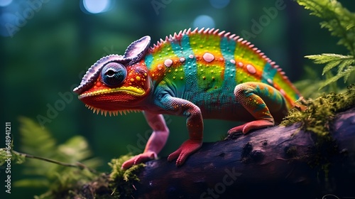 chameleon on a branch © toomi123
