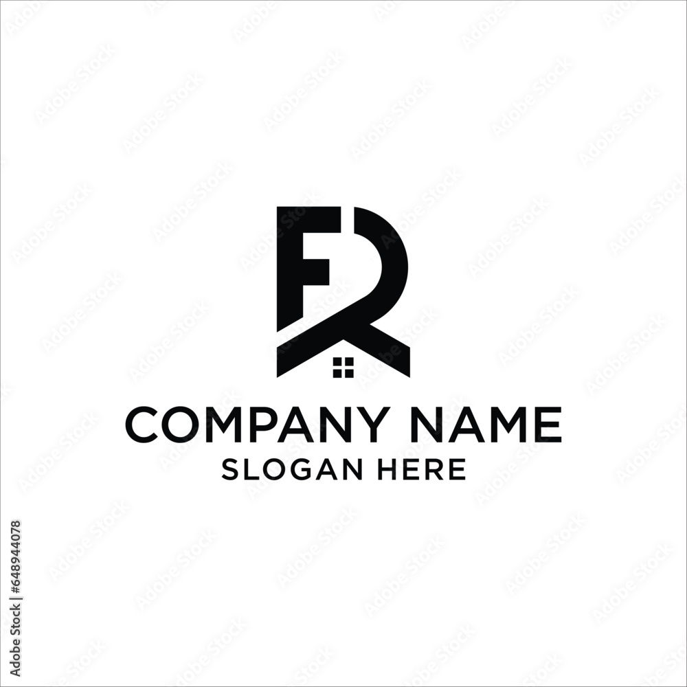 nitial FR / RF logo by combining with a perfect house for business property, real estate, construction, etc. logo design FR / RF home abstract monogram vector nitial FR / RF logo by combining with a perfect house for business property, real estate, construction, etc. logo design FR / RF home abstract monogram vector