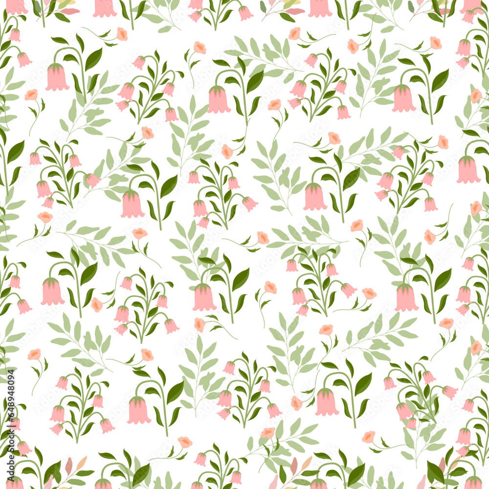 Trendy Floral pattern in the many kind of flowers.Sweet flower and leaves background .Flower seamless pattern.sweet floral pattern. Trendy Floral pattern in the many kind of flowers.Sweet flower and leaves background .Flower seamless pattern.sweet floral pattern.