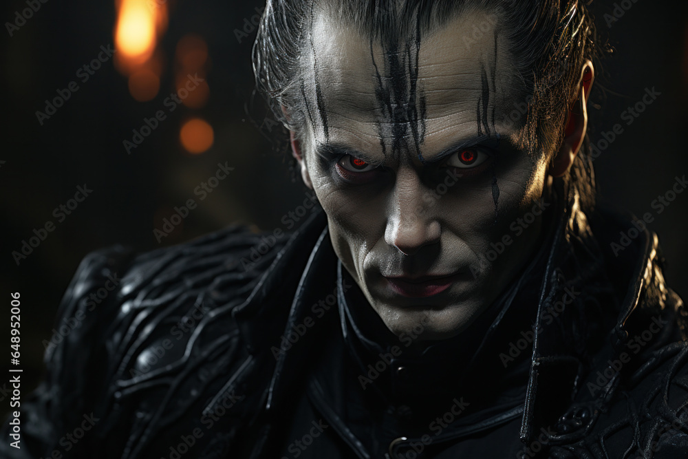 Vampire with red eyes Vampire with red eyes