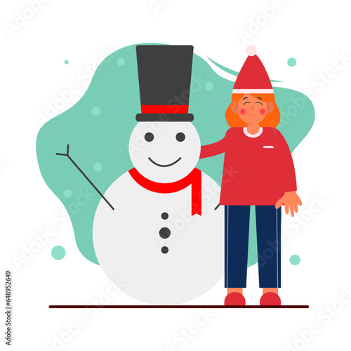 Celebrate Christmas with Snowman