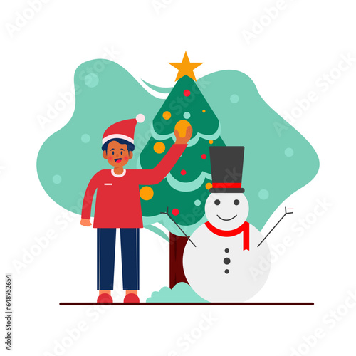 Celebrate Christmas with Snowman