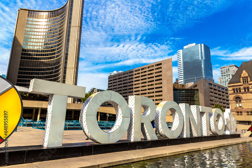 Photography Toronto sign,  Nathan Phillips Square