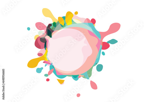 abstract vector splash and liquid gradient colourful geometric modern background. illustration vector design background