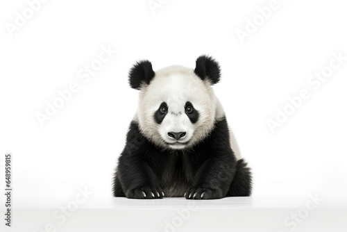 Giant panda isolated on a white background