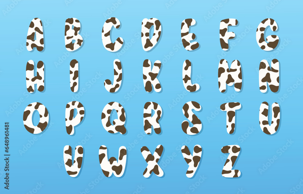 MILKY COW ALPHABET MILKY COW ALPHABET