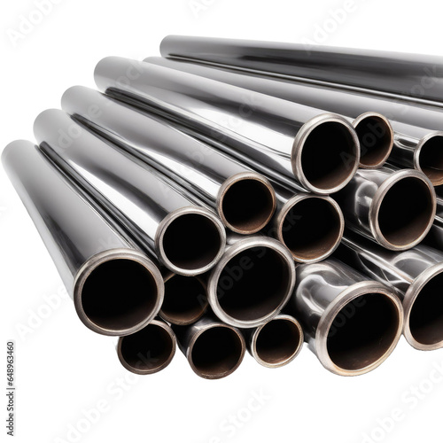 stack of metal pipes