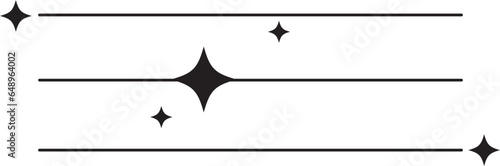 Modern minimalist aesthetic line elements