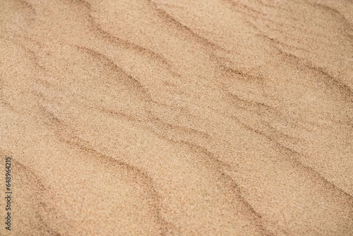 Sand dunes in the Senek desert in the Kazakh desert, desert sand texture for background