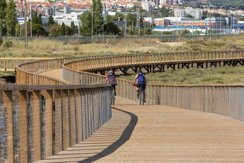 Loures River Route, which connects the cities of Lisbon to Loures, Portugal #648967264