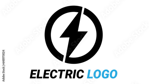 Electricity Logo. Flat Vector Logo Design Template Element