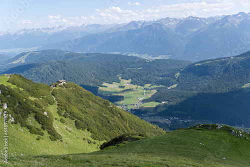 Alpine landscape Landscape from the Alps mountains  Tyrol  Austria. Landscape with stone mountains.  Landscape in the mountains