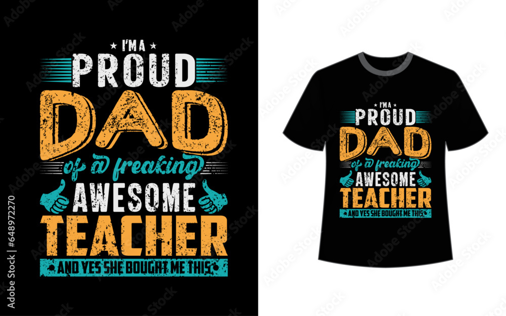 father's day typography t shirt design father's day typography t shirt design