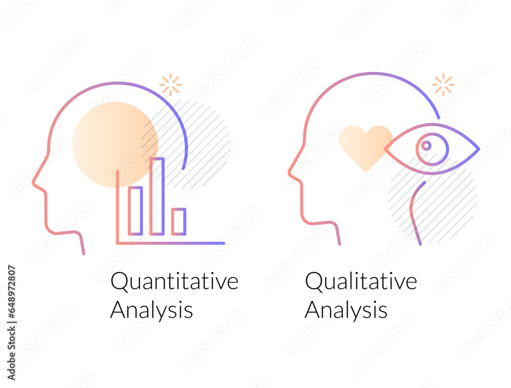 Design Methods - Qualitative and Quantitative Analysis - Stock Icon