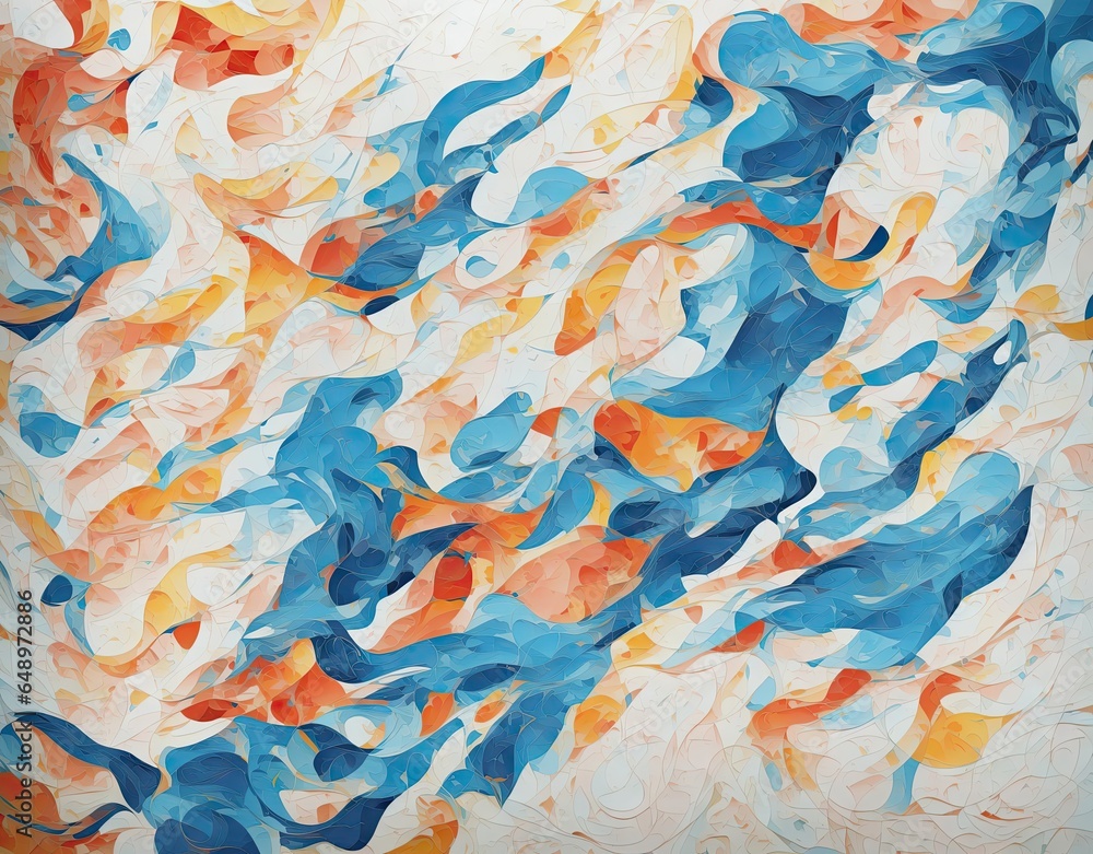 Multi-colored pattern on a white background. AI generated. Multi-colored pattern on a white background. AI generated.