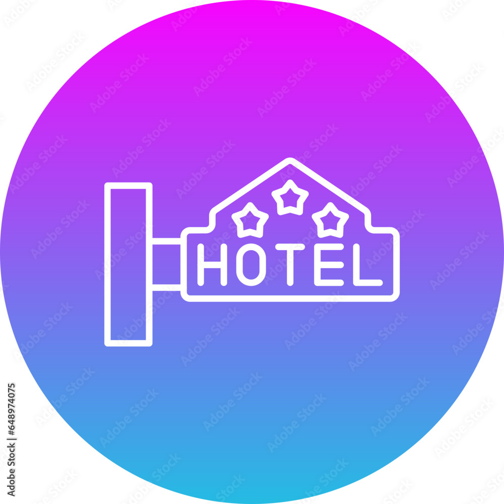 Hotel Sign Icon Hotel Sign Icon
