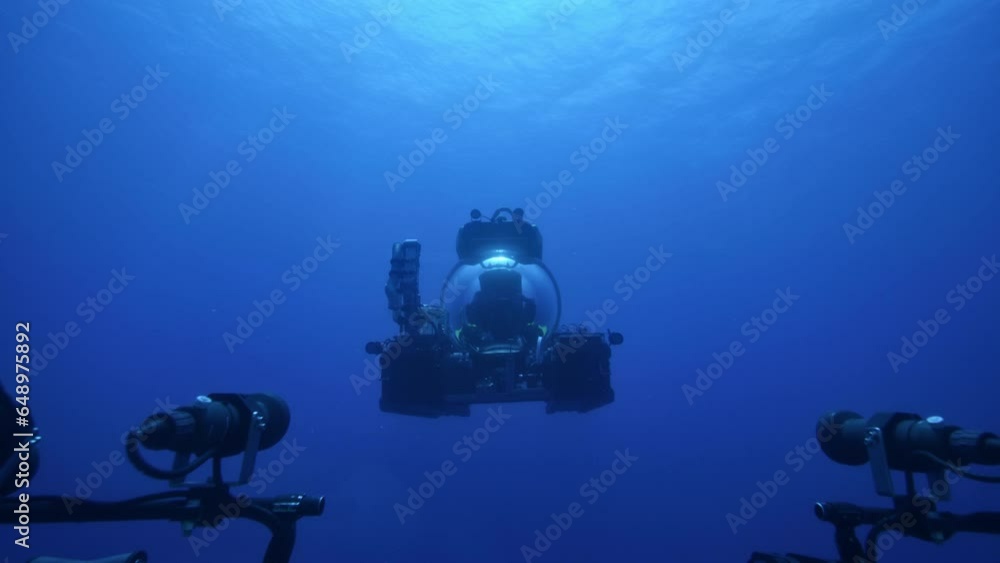 Low Shot of Submarine Near Surface Low Shot of Submarine Near Surface