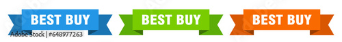best buy ribbon. best buy isolated paper sign. banner
