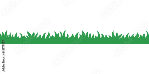 Green grass on white background vector illustration