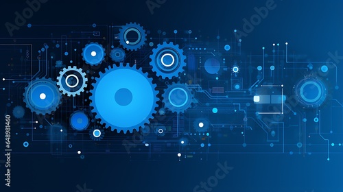 data science, internet, cloud networking, server architecture, artificial intelligence futuristic blue color abstract technology background
