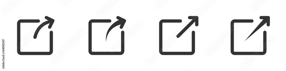 Share icon. Arrow symbol. Vector illustration. Share icon. Arrow symbol. Vector illustration.
