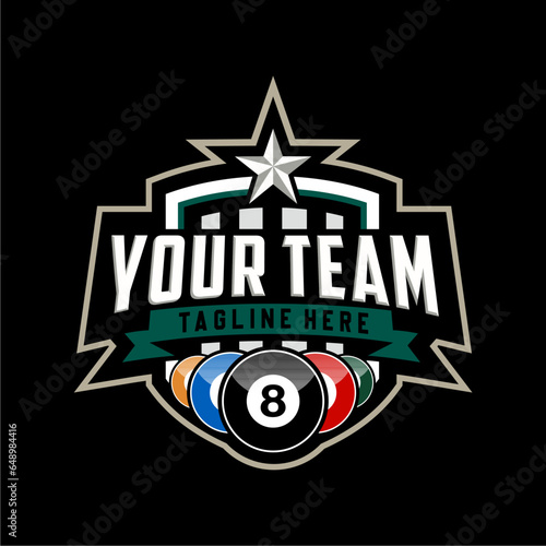 Billiard club Logo Template Design