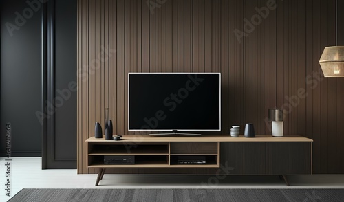 interior of modern living room with television