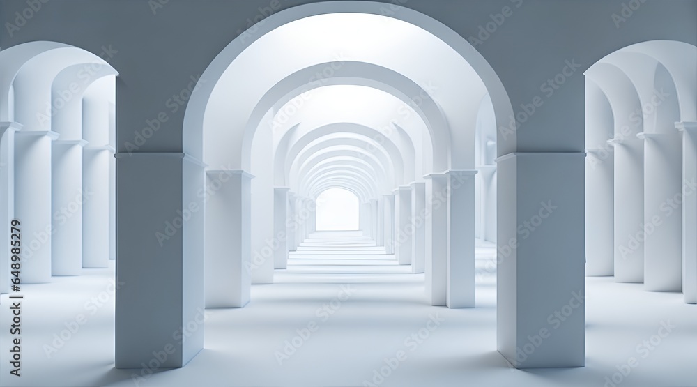 corridor with arches