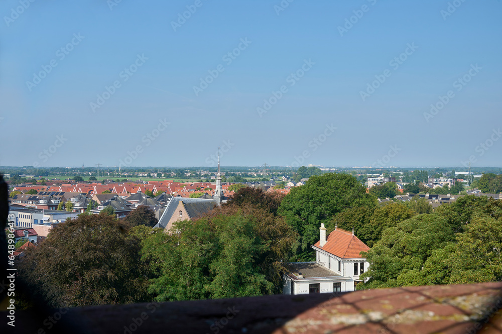 custom made wallpaper toronto digitalview from the church tower of Sassenheim, with Noordwijk on the horizon