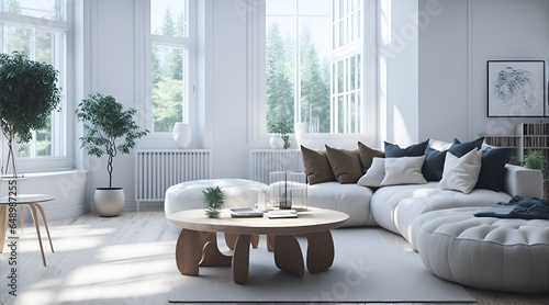 modern living room with table © artbyrookie