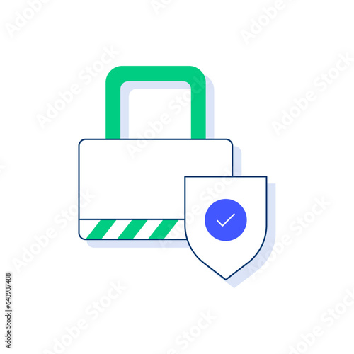 Privacy By Design GDPR Icon: Built-in Data Protection.
