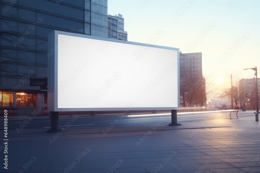 wide horizontal blank billboard mockup wide horizontal blank billboard mockup