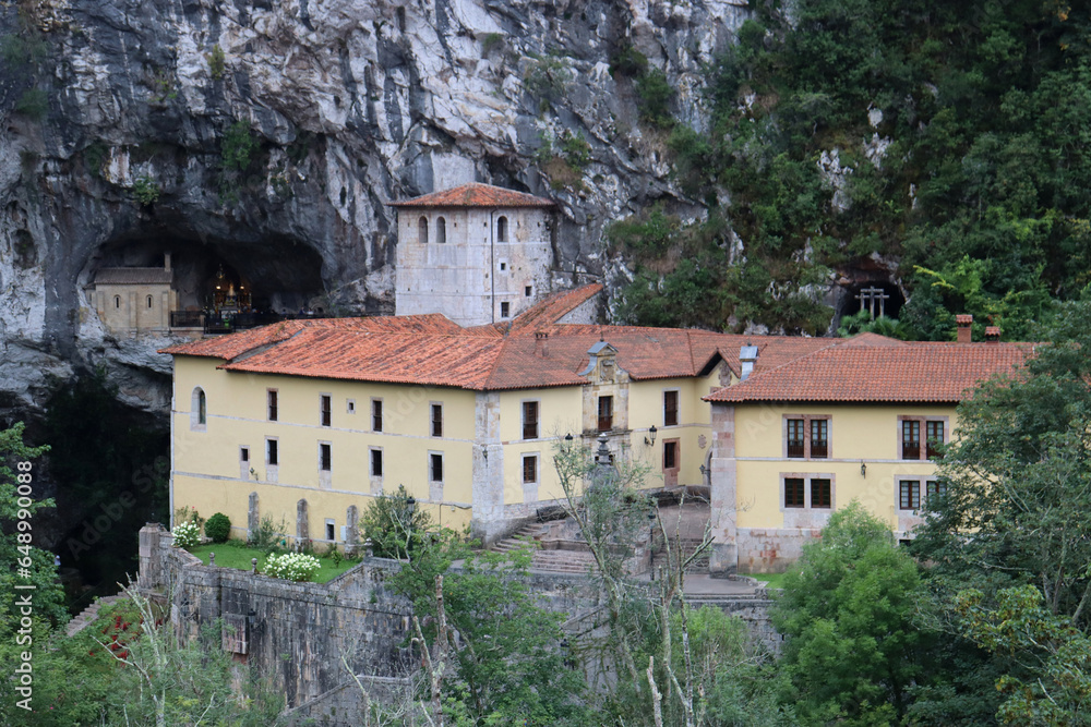 Landscape of the Sanctuary of Covadonga in Asturias
