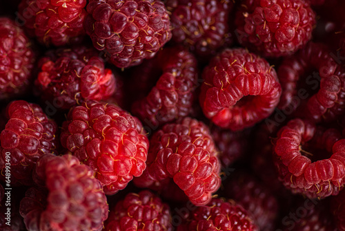 Organic raspberry photo