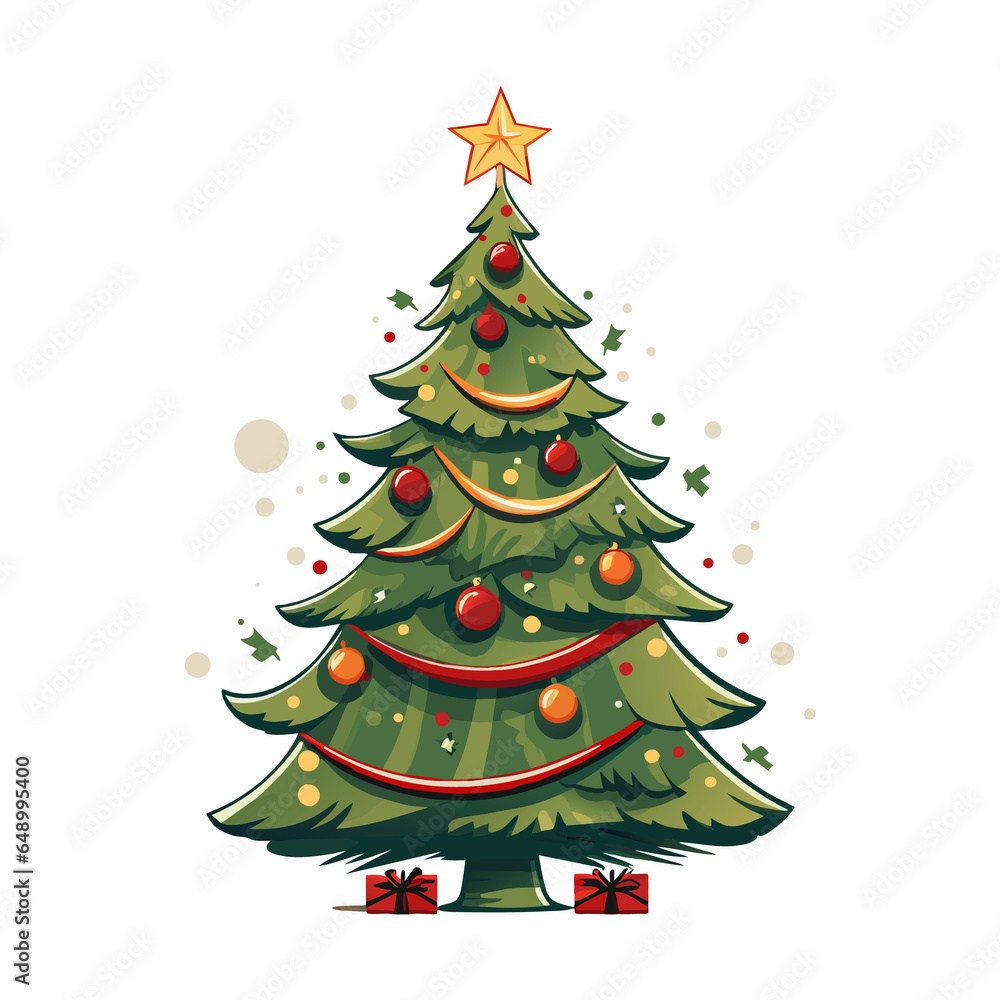 Collection of Christmas trees, modern flat design. Can be used for printed materials - leaflets, posters, business cards or for web. Collection of Christmas trees, modern flat design. Can be used for printed materials - leaflets, posters, business cards or for web.