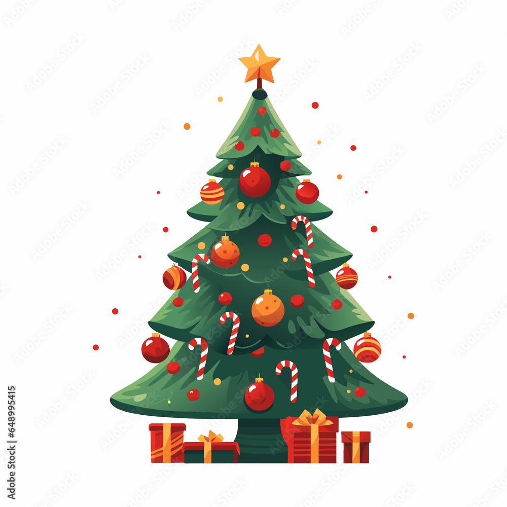 Collection of Christmas trees, modern flat design. Can be used for printed materials - leaflets, posters, business cards or for web. Collection of Christmas trees, modern flat design. Can be used for printed materials - leaflets, posters, business cards or for web.