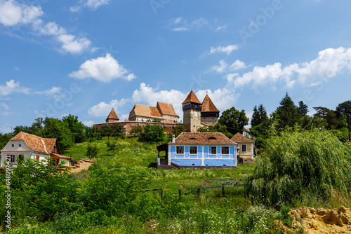 Bild auf Leinwand The fortified church of Alma Vii in Romania
