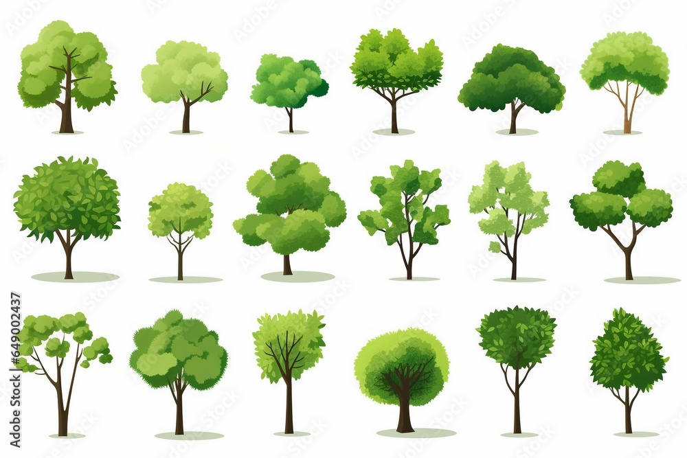 Fototapeta premium Tree Icons: Artistry in Nature