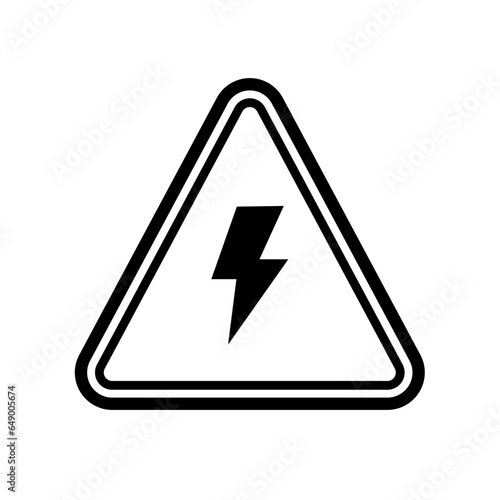 warning electrical device, electricity - vector icon