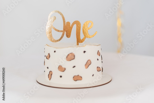 First Year Cake Concept. Birthday Celebration
