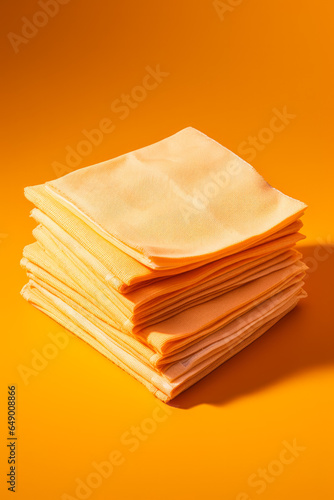 Anti-static electronic cleaning wipes displayed isolated on an orange gradient background 
