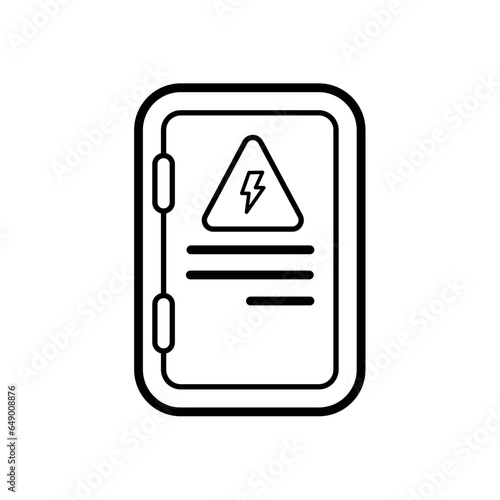 Electrical box, switchgear - vector icon